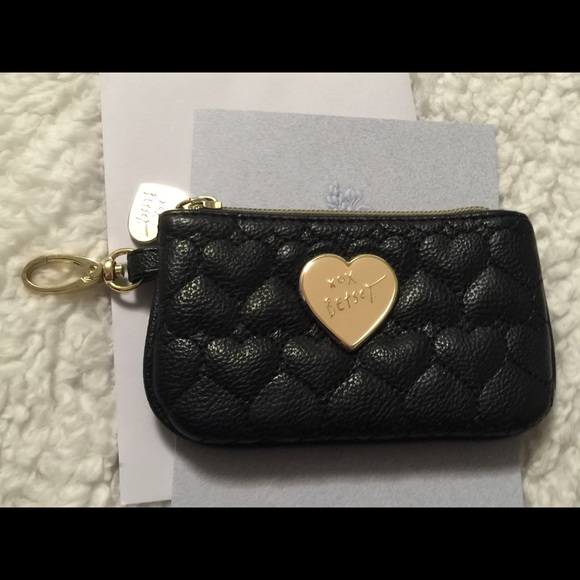 betsey johnson black wallet